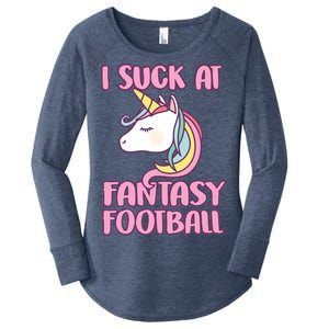 Funny Unicron I Suck At Fantasy Football Women's Perfect Tri Tunic Long Sleeve Shirt