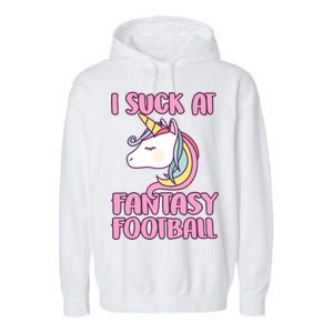 Funny Unicron I Suck At Fantasy Football Garment-Dyed Fleece Hoodie