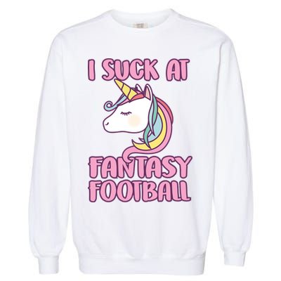 Funny Unicron I Suck At Fantasy Football Garment-Dyed Sweatshirt