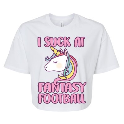 Funny Unicron I Suck At Fantasy Football Bella+Canvas Jersey Crop Tee