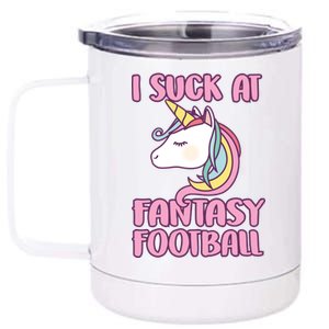 Funny Unicron I Suck At Fantasy Football 12 oz Stainless Steel Tumbler Cup