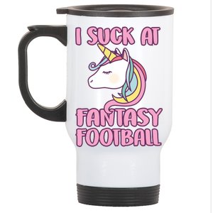 Funny Unicron I Suck At Fantasy Football Stainless Steel Travel Mug