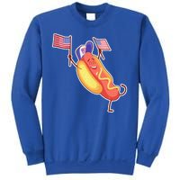 Funny USA American Flag Hotdog Sweatshirt