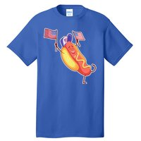 Funny USA American Flag Hotdog Tall T-Shirt