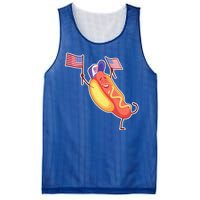 Funny USA American Flag Hotdog Mesh Reversible Basketball Jersey Tank