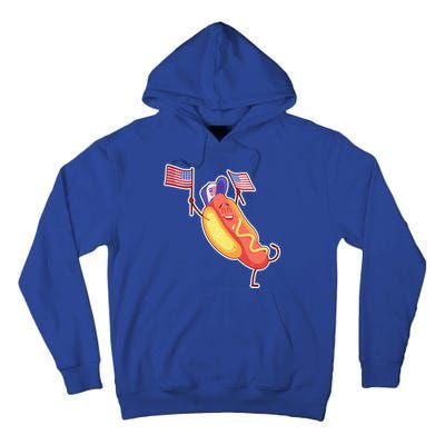 Funny USA American Flag Hotdog Tall Hoodie