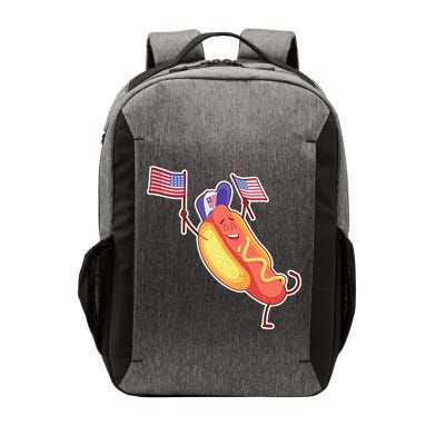 Funny USA American Flag Hotdog Vector Backpack