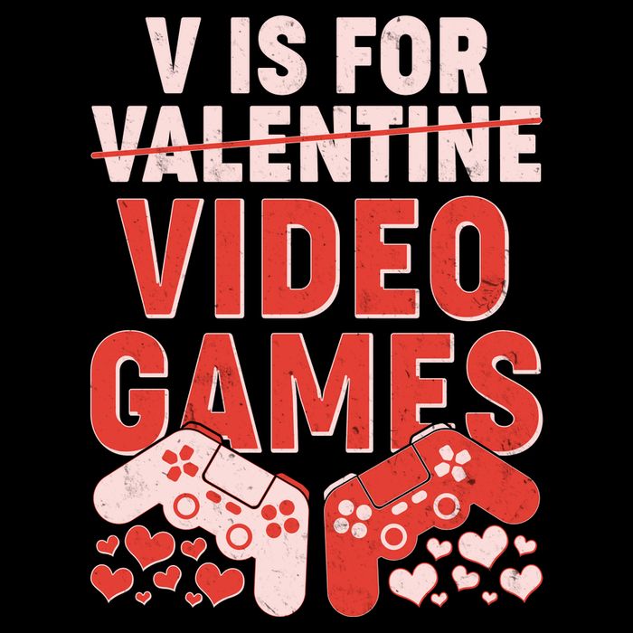 Funny V is For Video Games Gaming Fan 7-Panel Snapback Hat