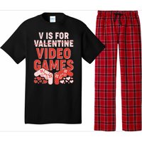 Funny V is For Video Games Gaming Fan Pajama Set