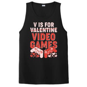 Funny V is For Video Games Gaming Fan PosiCharge Competitor Tank