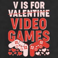 Funny V is For Video Games Gaming Fan Golf Towel