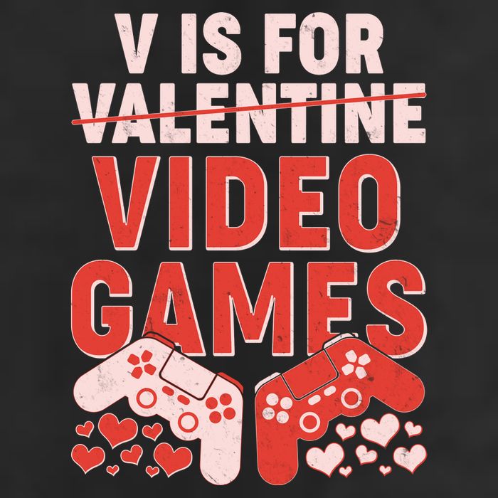 Funny V is For Video Games Gaming Fan Golf Towel