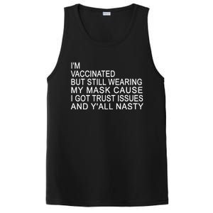 Funny Vaccinated Trust Issues PosiCharge Competitor Tank