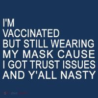 Funny Vaccinated Trust Issues Short Acrylic Beanie