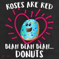 Funny Valentines Day Donuts Roses Are Red Cool Comfort Performance Bucket Hat