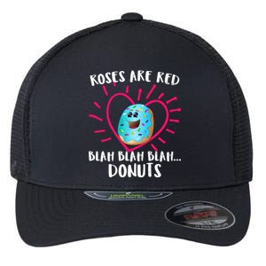 Funny Valentines Day Donuts Roses Are Red Flexfit Unipanel Trucker Cap