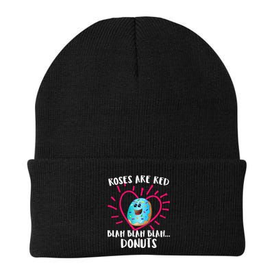 Funny Valentines Day Donuts Roses Are Red Beanie