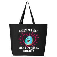 Funny Valentines Day Donuts Roses Are Red 25L Jumbo Tote