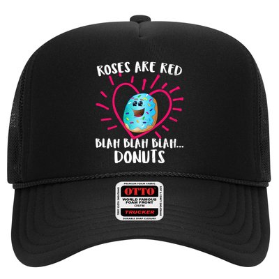 Funny Valentines Day Donuts Roses Are Red Trucker Hat