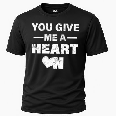 Funny Valentines Day Give Me A Heart On Performance Shirt