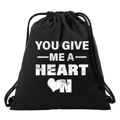 Funny Valentines Day Give Me A Heart On Drawstring Bag
