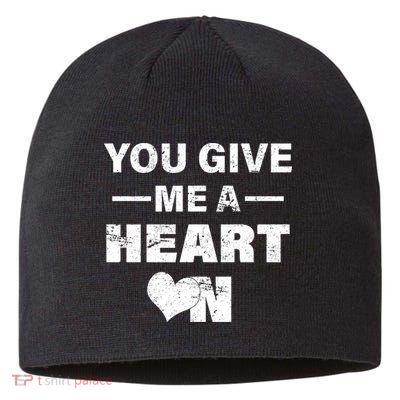 Funny Valentines Day Give Me A Heart On Sustainable Beanie