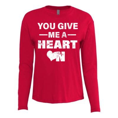 Funny Valentines Day Give Me A Heart On Womens Cotton Relaxed Long Sleeve T-Shirt