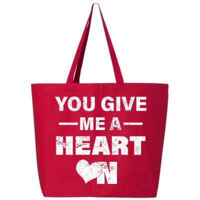 Funny Valentines Day Give Me A Heart On 25L Jumbo Tote