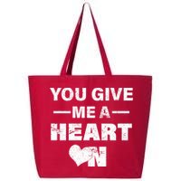 Funny Valentines Day Give Me A Heart On 25L Jumbo Tote