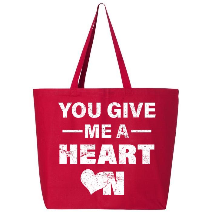 Funny Valentines Day Give Me A Heart On 25L Jumbo Tote