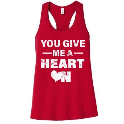 Funny Valentines Day Give Me A Heart On Womens Tank Top