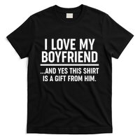 Funny Valentine's Day I Love My Boyfriend  T-Shirt