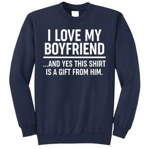 Funny Valentine's Day I Love My Boyfriend  Sweatshirt