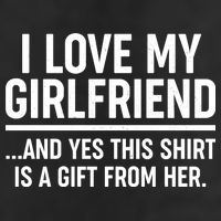 Funny Valentine's Day I Love My Girlfriend 7 Panel Mesh Trucker Snapback Hat