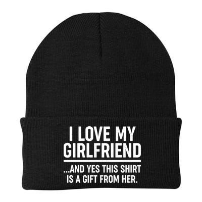 Funny Valentine's Day I Love My Girlfriend Beanie