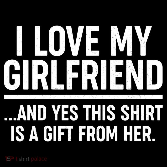 Funny Valentine's Day I Love My Girlfriend Premium T-Shirt