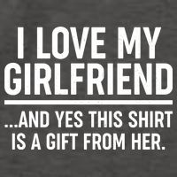 Funny Valentine's Day I Love My Girlfriend Vector Backpack