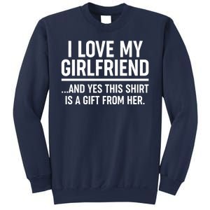 Funny Valentine's Day I Love My Girlfriend Sweatshirt