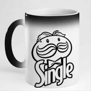 Funny Valentine's Day Single Chips Logo 11oz Black Color Changing Mug