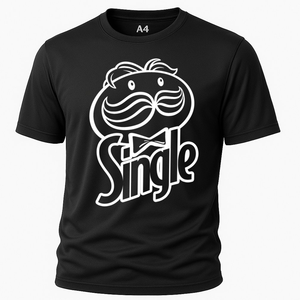 Funny Valentine's Day Single Chips Logo Cooling Performance Crew T-Shirt