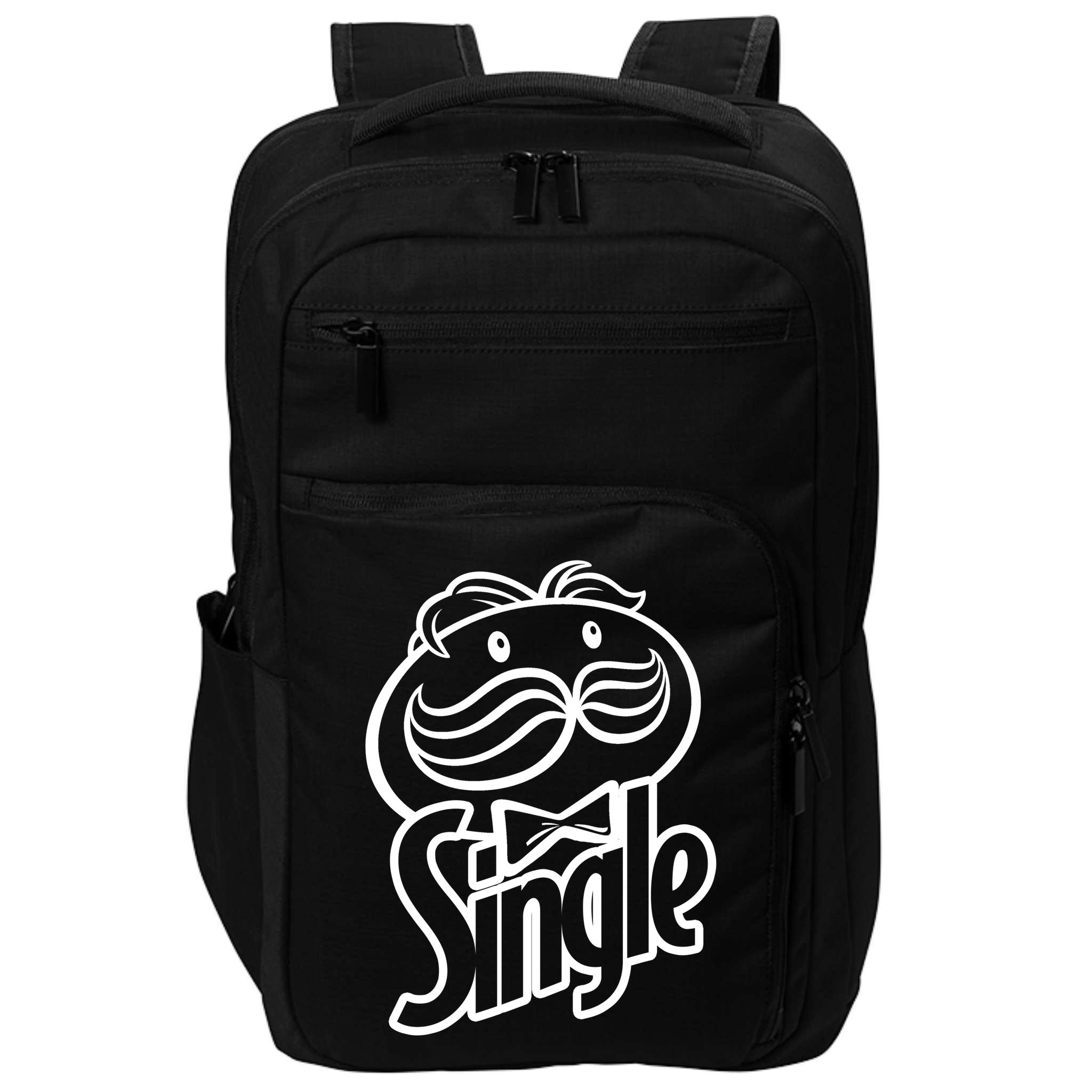 Funny Valentine's Day Single Chips Logo Impact Tech Backpack