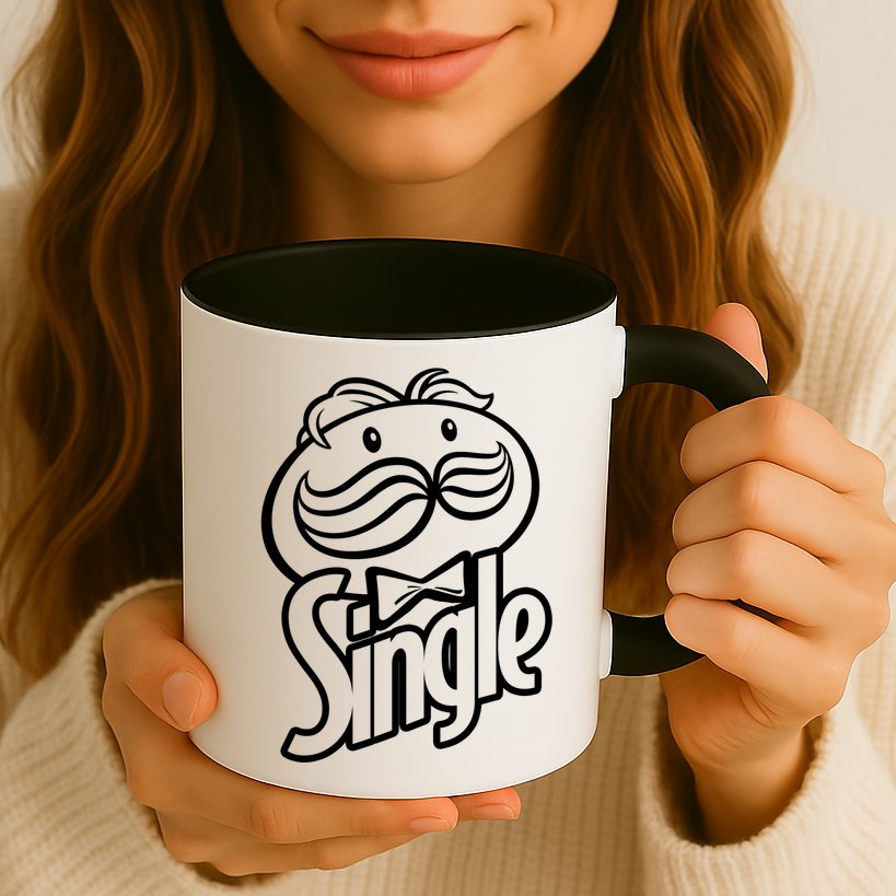 Funny Valentine's Day Single Chips Logo Mug