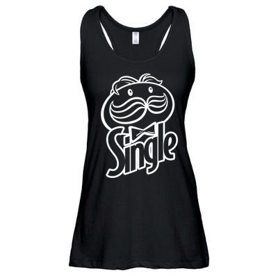 Funny Valentine's Day Single Chips Logo Ladies Essential Flowy Tank