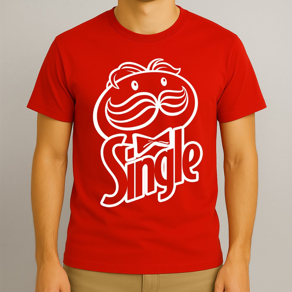 Funny Valentine's Day Single Chips Logo T-Shirt