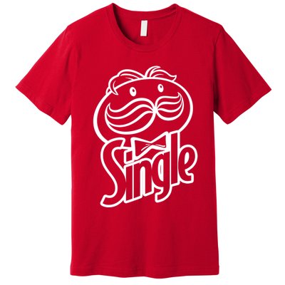 Funny Valentine's Day Single Chips Logo Premium T-Shirt