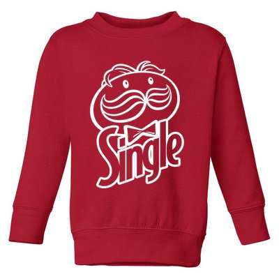 Funny Valentine's Day Single Chips Logo Toddler Sweatshirt
