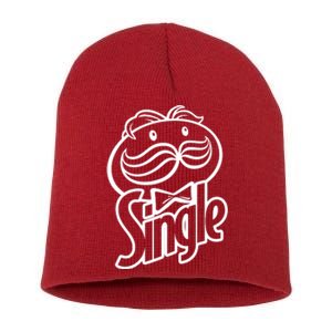 Funny Valentine's Day Single Chips Logo Short Acrylic Beanie