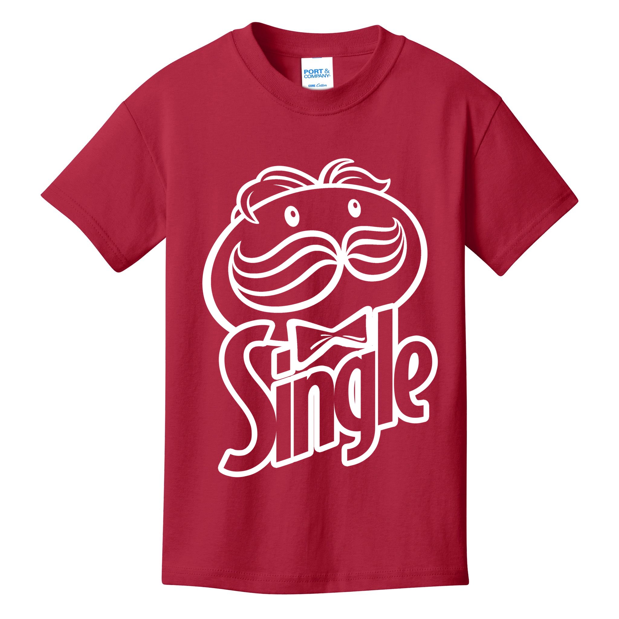Funny Valentine's Day Single Chips Logo Kids T-Shirt