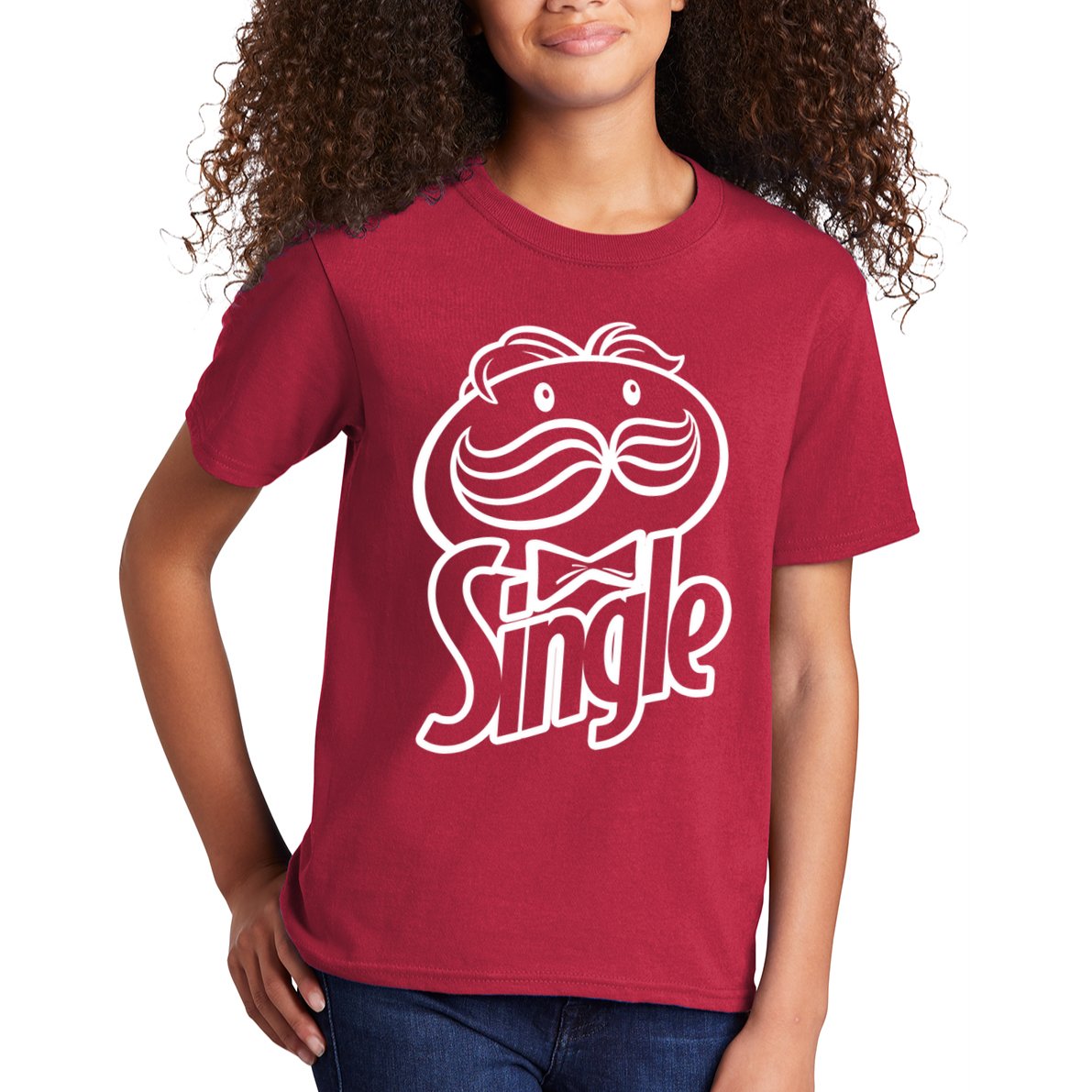 Funny Valentine's Day Single Chips Logo Kids T-Shirt