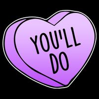 Funny Valentine's Day You'll Do Candy Heart Anti-Valentine 16 in Basic Backpack